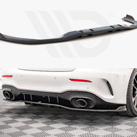 Maxton Design - CENTRAL REAR SPLITTER V.2 (VERTICAL BARS) MERCEDES A 35 AMG SEDAN V177