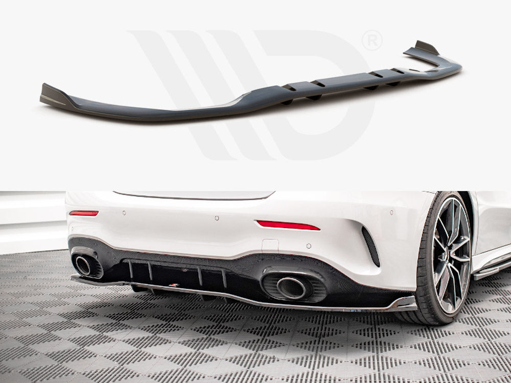 Maxton Design - CENTRAL REAR SPLITTER V.2 (VERTICAL BARS) MERCEDES A 35 AMG SEDAN V177