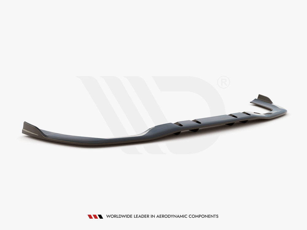 Maxton Design - CENTRAL REAR SPLITTER V.2 (VERTICAL BARS) MERCEDES A 35 AMG SEDAN V177