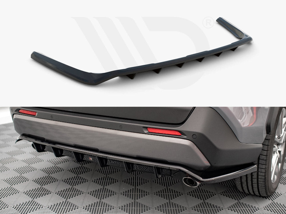 Maxton Design - CENTRAL REAR SPLITTER (VERTICAL BARS) TOYOTA RAV4 MK5 (2019-)