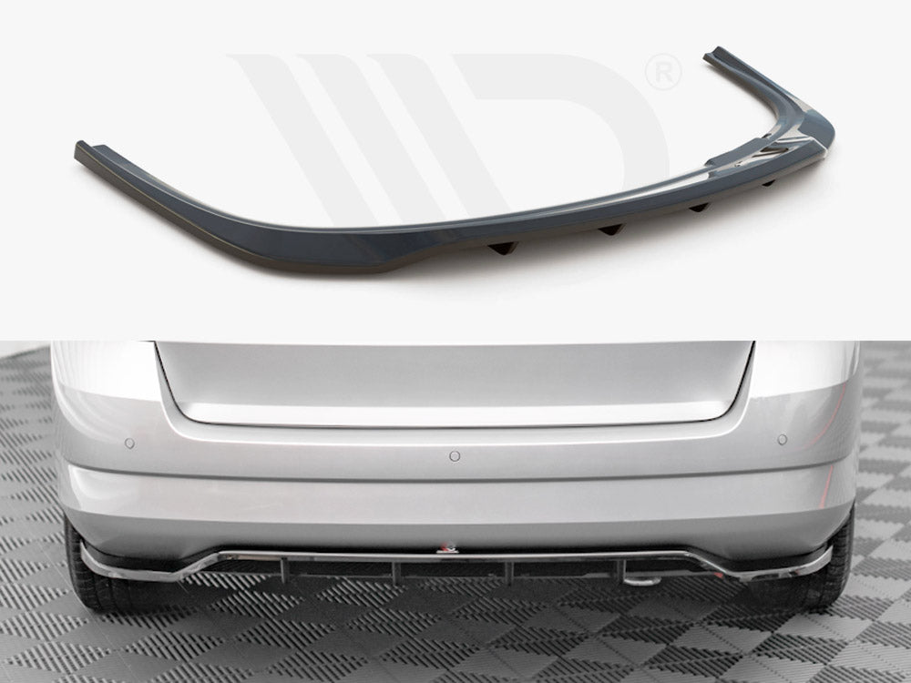 Maxton Design - CENTRAL REAR SPLITTER (VERTICAL BARS) SKODA FABIA ESTATE MK3 (2014-2019)
