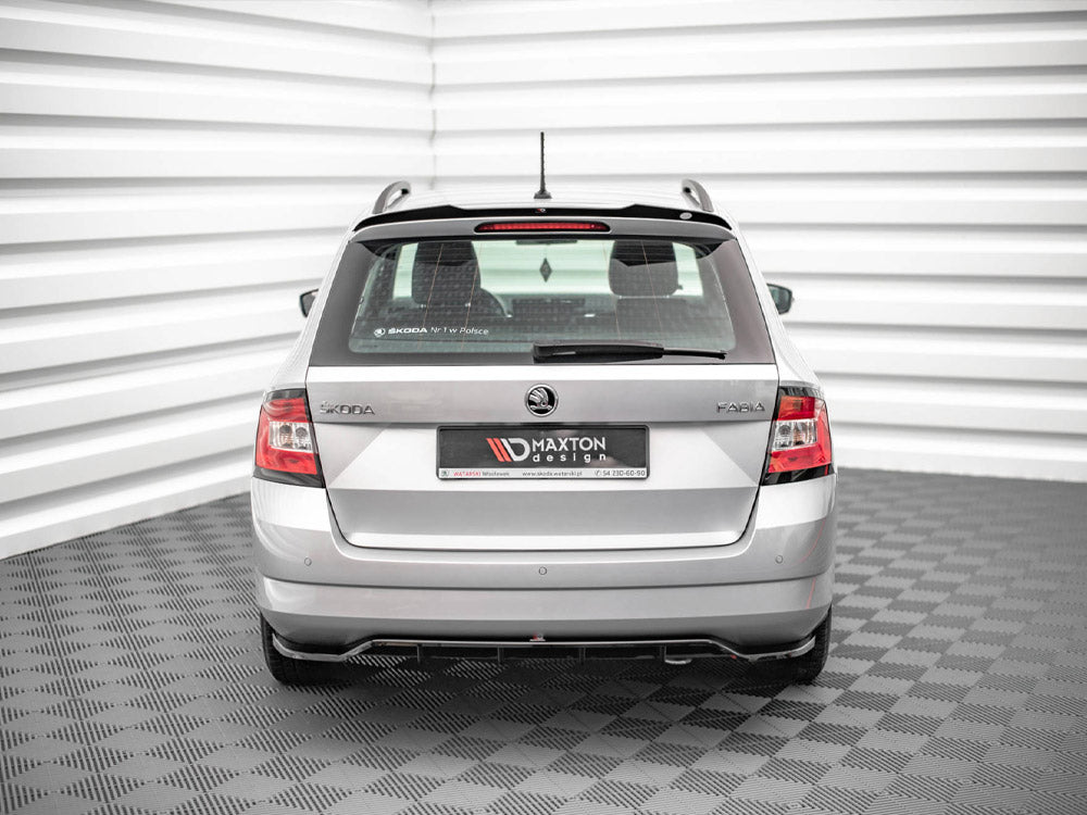 Maxton Design - CENTRAL REAR SPLITTER (VERTICAL BARS) SKODA FABIA ESTATE MK3 (2014-2019)