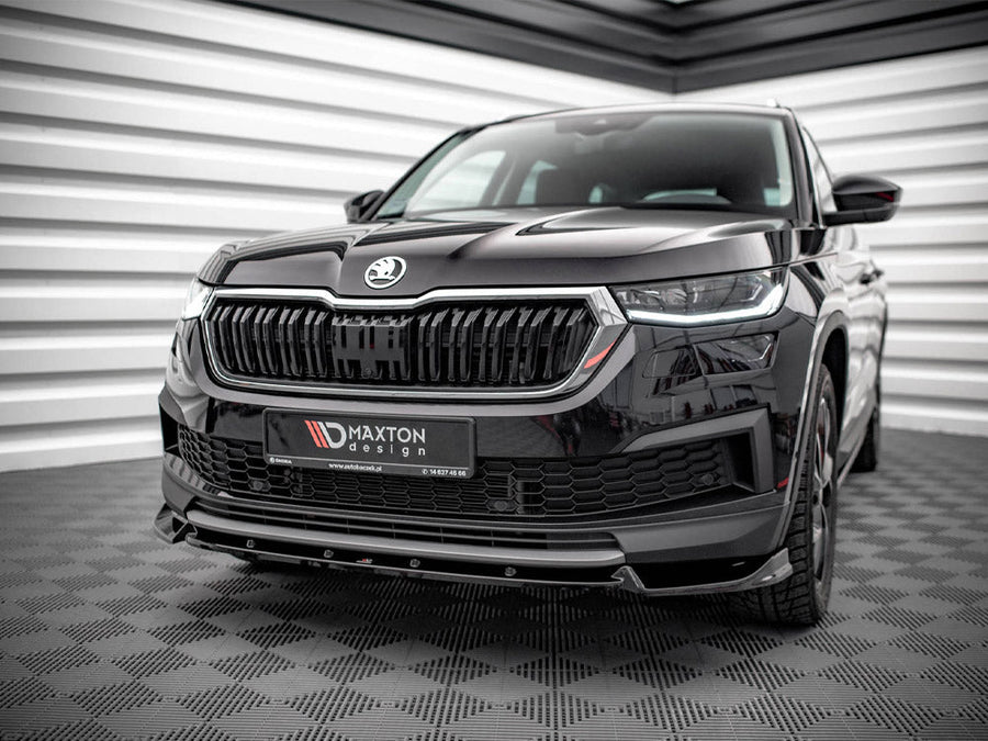 Maxton Design - FRONT SPLITTER V.1 SKODA KODIAQ MK1 FACELIFT (2019)
