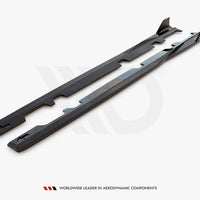 Maxton Design - SIDE SKIRTS DIFFUSERS V.2 + FLAPS FORD FIESTA ST / ST-LINE MK8/8.5