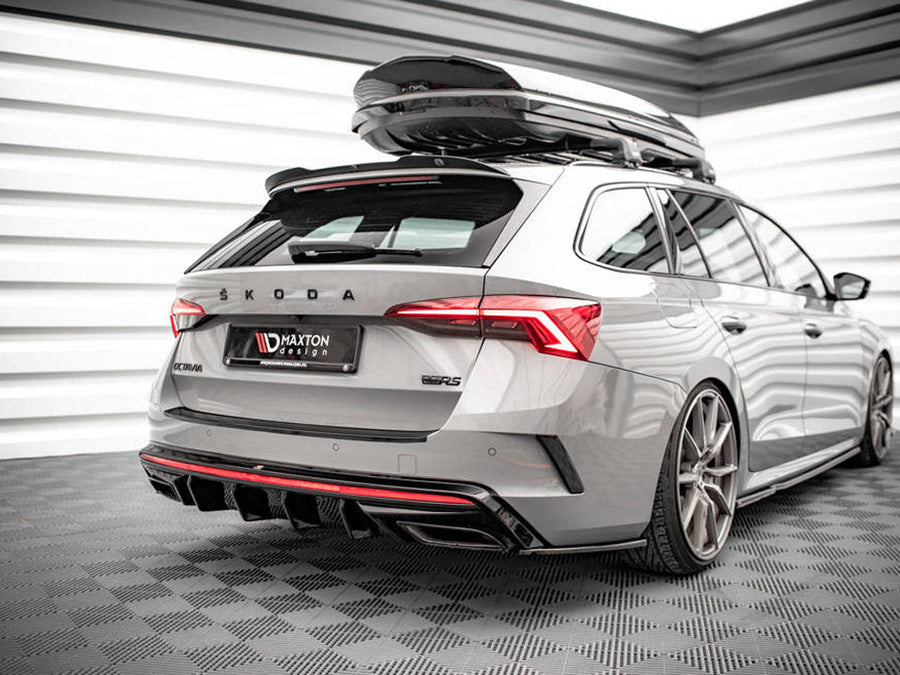 Maxton Design - REAR SIDE SPLITTERS V.3 SKODA OCTAVIA RS MK4 (2020-)