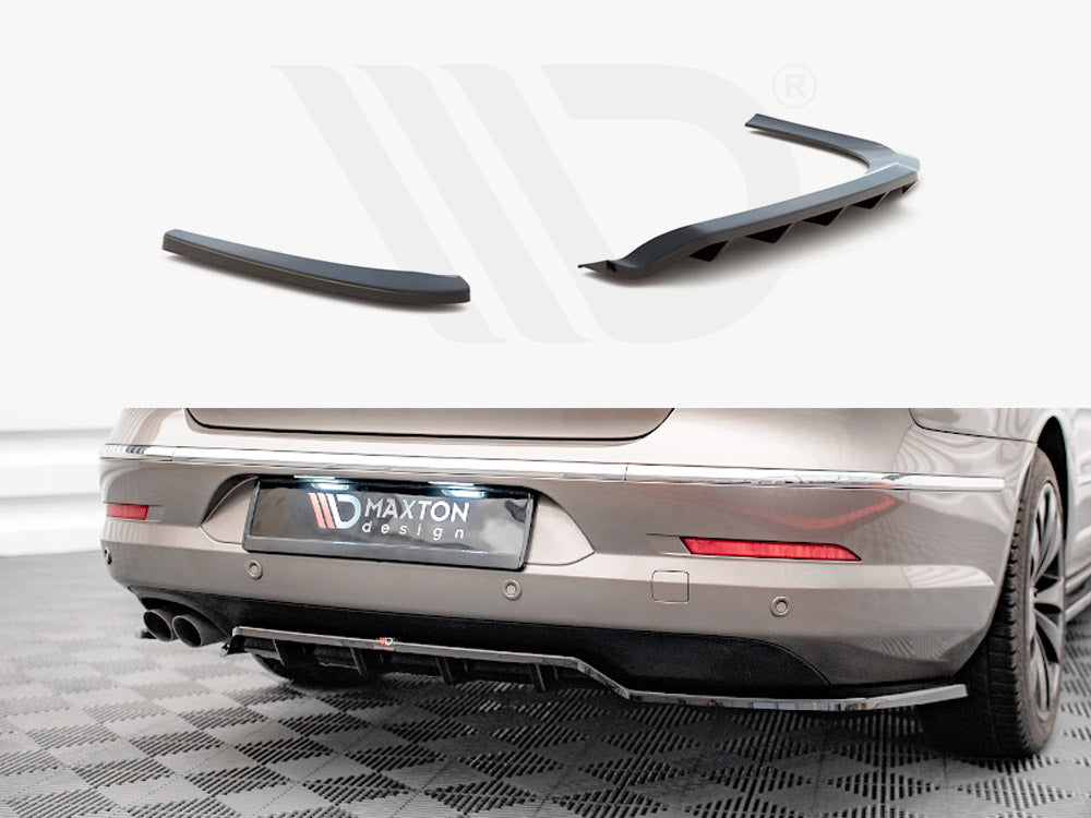 Maxton Design - CENTRAL REAR SPLITTER (VERTICAL BARS) VW PASSAT CC (2008-2012)