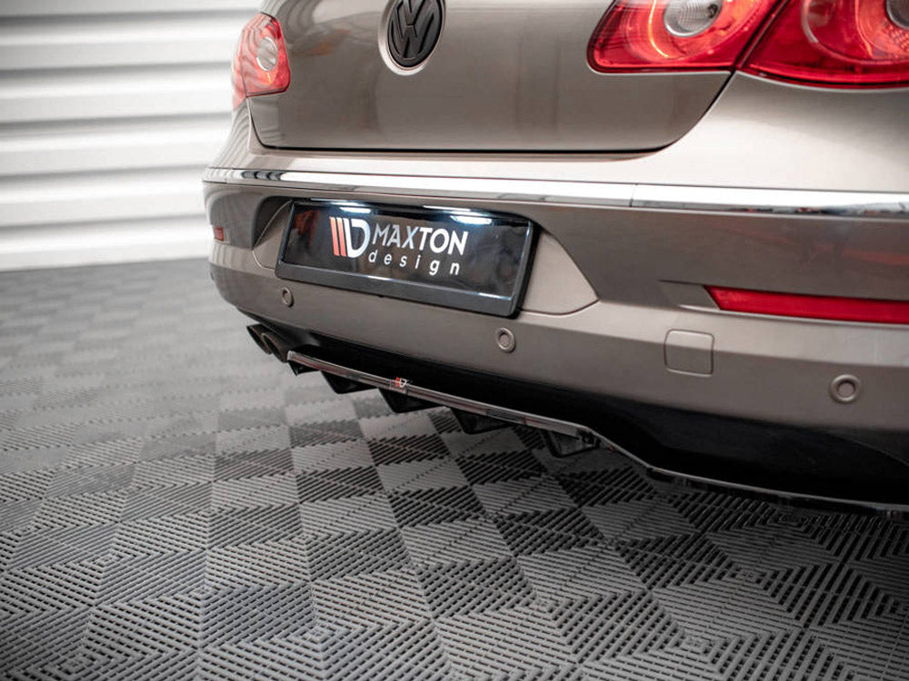 Maxton Design - CENTRAL REAR SPLITTER (VERTICAL BARS) VW PASSAT CC (2008-2012)