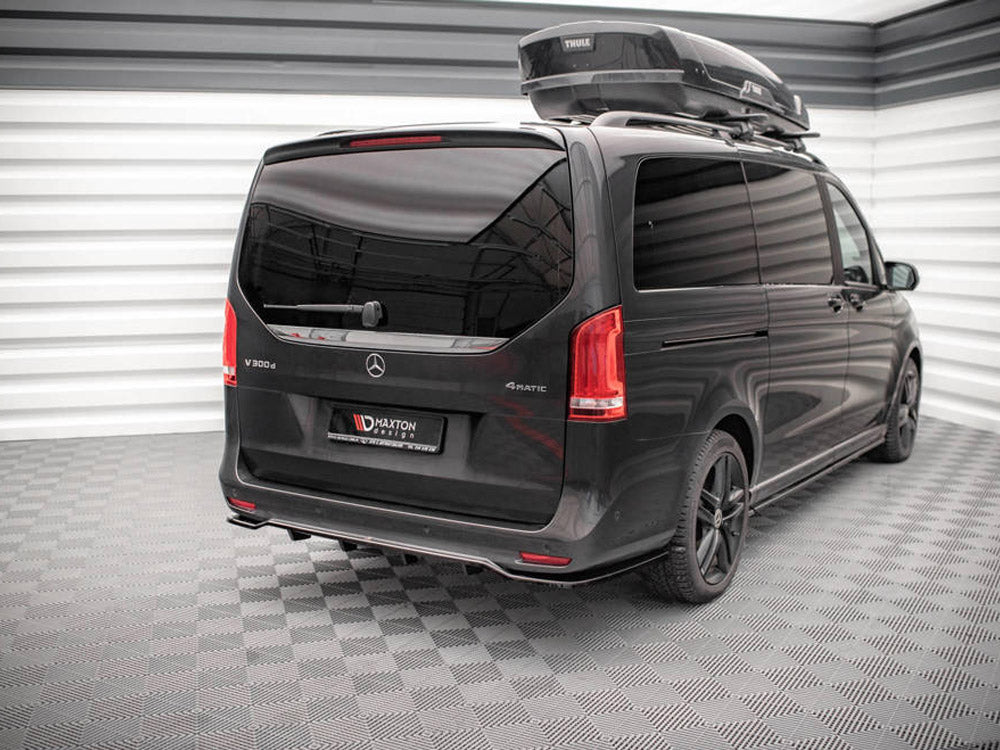 Maxton Design - CENTRAL REAR SPLITTER (VERTICAL BARS) MERCEDES V-CLASS AMG-LINE W447 FACELIFT (2019-)