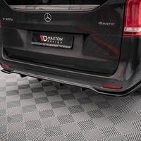 Maxton Design - CENTRAL REAR SPLITTER (VERTICAL BARS) MERCEDES V-CLASS AMG-LINE W447 FACELIFT (2019-)
