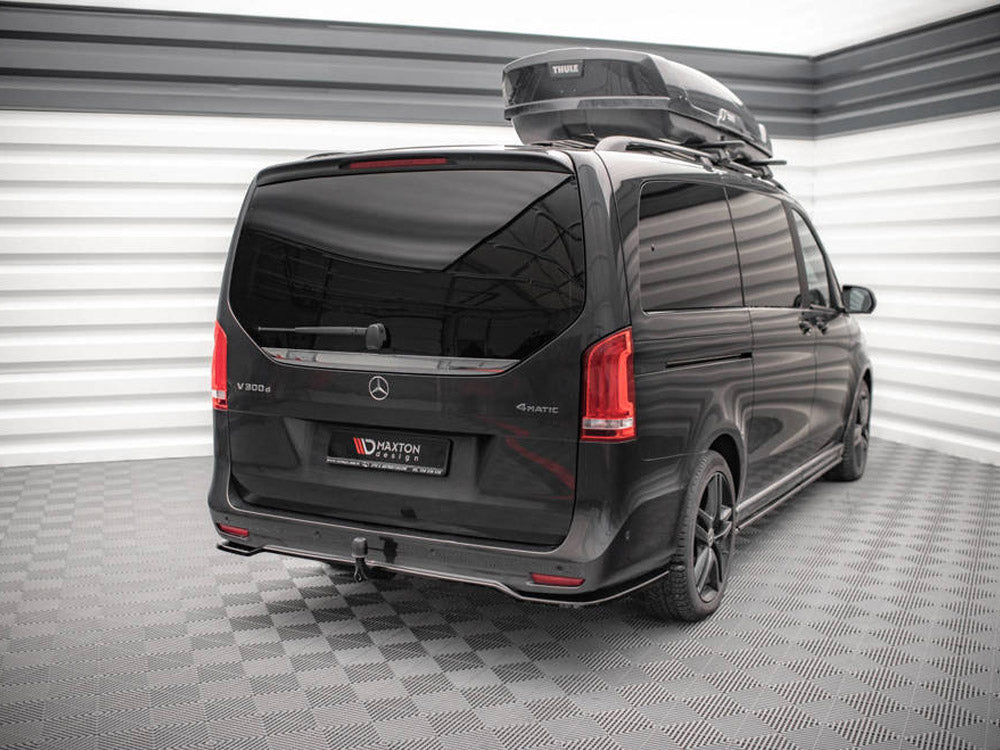 Maxton Design - CENTRAL REAR SPLITTER (VERTICAL BARS) MERCEDES V-CLASS AMG-LINE W447 FACELIFT (2019-)