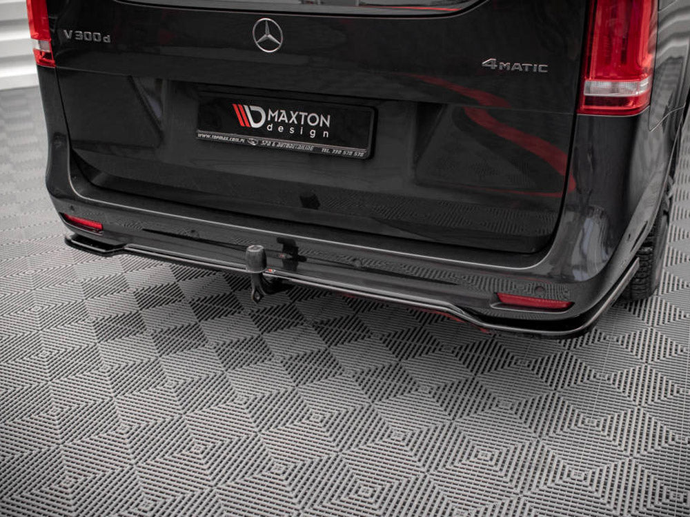 Maxton Design - CENTRAL REAR SPLITTER (VERTICAL BARS) MERCEDES V-CLASS AMG-LINE W447 FACELIFT (2019-)