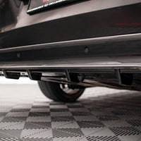 Maxton Design - CENTRAL REAR SPLITTER (VERTICAL BARS) MERCEDES V-CLASS AMG-LINE W447 FACELIFT (2019-)