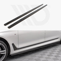 Maxton Design - SIDE SKIRTS DIFFUSERS BMW 7 LONG M-PACK G12 (2015-2018)