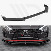 Maxton Design - STREET PRO FRONT SPLITTER V.1 (+FLAPS) HYUNDAI I20 N MK3 (2020-)