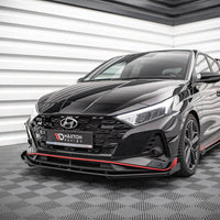 Maxton Design - STREET PRO FRONT SPLITTER V.1 (+FLAPS) HYUNDAI I20 N MK3 (2020-)