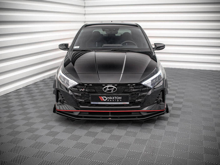 Maxton Design - STREET PRO FRONT SPLITTER V.1 (+FLAPS) HYUNDAI I20 N MK3 (2020-)