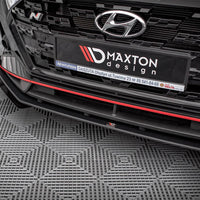Maxton Design - STREET PRO FRONT SPLITTER V.1 (+FLAPS) HYUNDAI I20 N MK3 (2020-)
