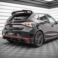Maxton Design - STREET PRO REAR SIDE SPLITTERS (+FLAPS) HYUNDAI I20 N MK3 (2020-)