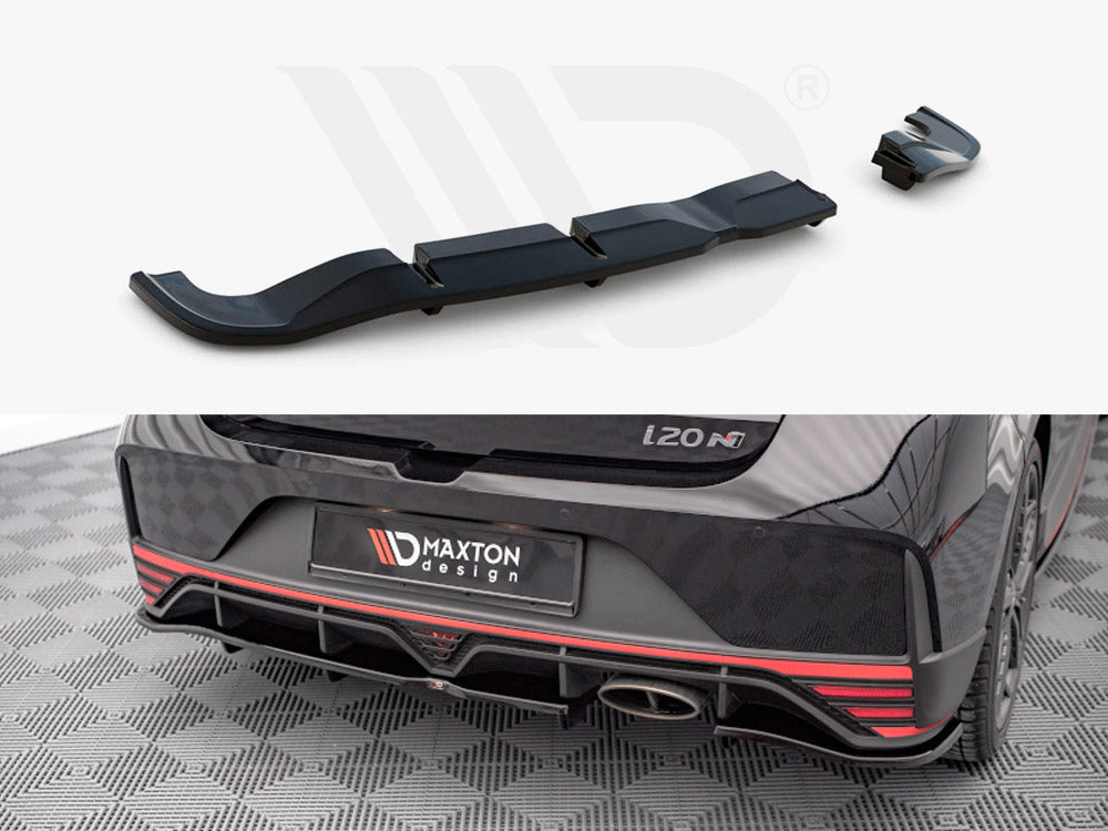 Maxton Design - CENTRAL REAR SPLITTER (VERTICAL BARS) HYUNDAI I20 N MK3 (2020-)