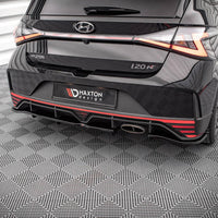 Maxton Design - CENTRAL REAR SPLITTER (VERTICAL BARS) HYUNDAI I20 N MK3 (2020-)