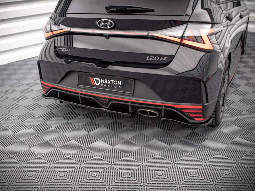 Maxton Design - CENTRAL REAR SPLITTER (VERTICAL BARS) HYUNDAI I20 N MK3 (2020-)