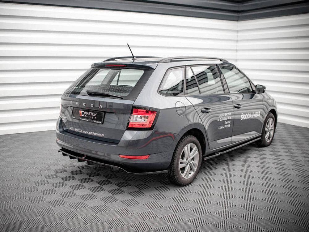 Maxton Design - CENTRAL REAR SPLITTER (VERTICAL BARS) SKODA FABIA COMBI MK3 FACELIFT (2019-)