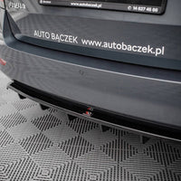 Maxton Design - CENTRAL REAR SPLITTER (VERTICAL BARS) SKODA FABIA COMBI MK3 FACELIFT (2019-)