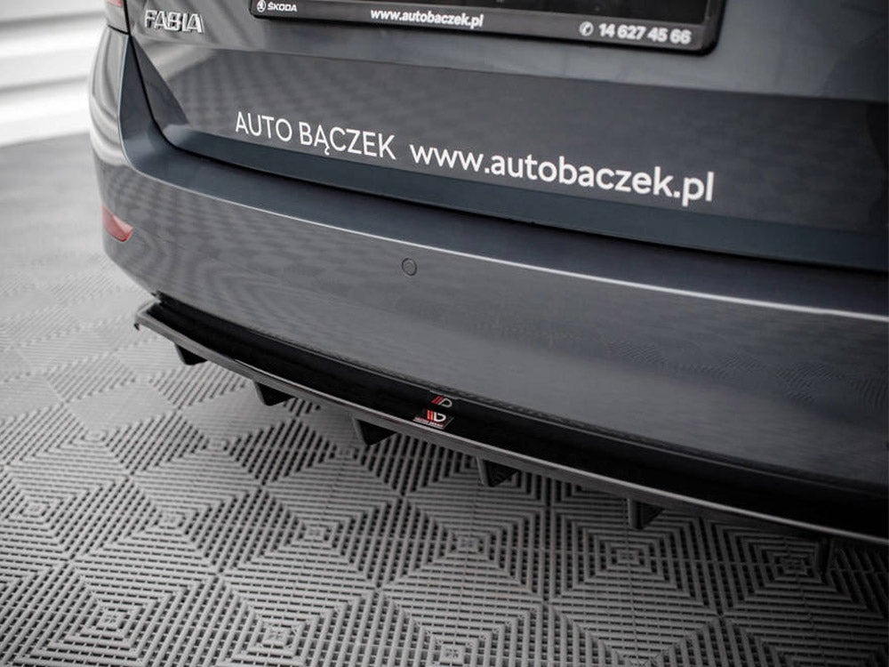Maxton Design - CENTRAL REAR SPLITTER (VERTICAL BARS) SKODA FABIA COMBI MK3 FACELIFT (2019-)