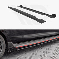Maxton Design - STREET PRO SIDE SKIRTS DIFFUSERS (+FLAPS) HYUNDAI I20 N MK3 (2020-)