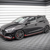 Maxton Design - STREET PRO SIDE SKIRTS DIFFUSERS (+FLAPS) HYUNDAI I20 N MK3 (2020-)