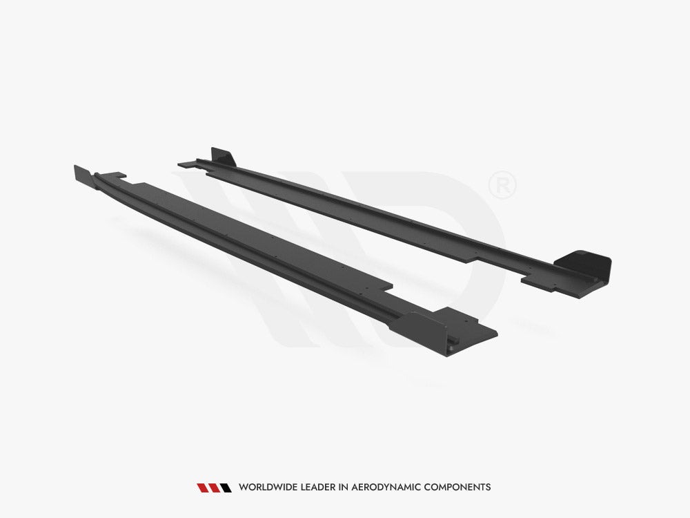 Maxton Design - STREET PRO SIDE SKIRTS DIFFUSERS (+FLAPS) HYUNDAI I20 N MK3 (2020-)