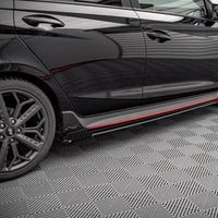 Maxton Design - STREET PRO SIDE SKIRTS DIFFUSERS (+FLAPS) HYUNDAI I20 N MK3 (2020-)