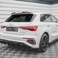 Maxton Design - Rear Valance + Exhaust Ends Imitation Audi A3 S-Line Sportback 8Y