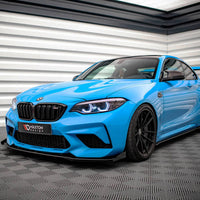 Maxton Design - STREET PRO FRONT SPLITTER V.1 (+FLAPS) BMW M2 F87 (2016-2020)
