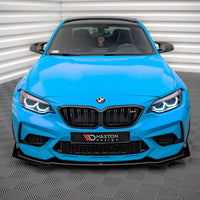 Maxton Design - STREET PRO FRONT SPLITTER V.1 (+FLAPS) BMW M2 F87 (2016-2020)