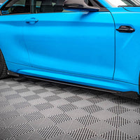 Maxton Design - STREET PRO SIDE SKIRTS DIFFUSERS (+FLAPS) BMW M2 F87 (2016-2020)