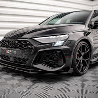 Maxton Design - STREET PRO FRONT SPLITTER V.1 (+FLAPS) AUDI RS3 SPORTBACK 8Y (2020-)