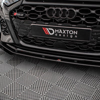 Maxton Design - STREET PRO FRONT SPLITTER V.1 (+FLAPS) AUDI RS3 SPORTBACK 8Y (2020-)