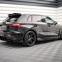 Maxton Design - STREET PRO SIDE SKIRTS DIFFUSERS (+FLAPS) AUDI RS3 SPORTBACK 8Y (2020-)