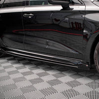 Maxton Design - STREET PRO SIDE SKIRTS DIFFUSERS (+FLAPS) AUDI RS3 SPORTBACK 8Y (2020-)