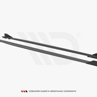 Maxton Design - STREET PRO SIDE SKIRTS DIFFUSERS (+FLAPS) AUDI RS3 SPORTBACK 8Y (2020-)
