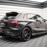 Maxton Design - STREET PRO REAR SIDE SPLITTERS + FLAPS AUDI RS3 SPORTBACK 8Y
