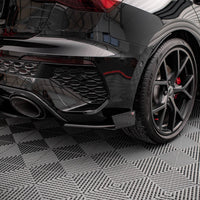 Maxton Design - STREET PRO REAR SIDE SPLITTERS + FLAPS AUDI RS3 SPORTBACK 8Y
