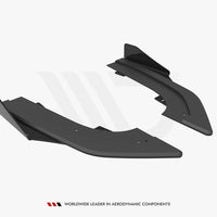 Maxton Design - STREET PRO REAR SIDE SPLITTERS + FLAPS AUDI RS3 SPORTBACK 8Y
