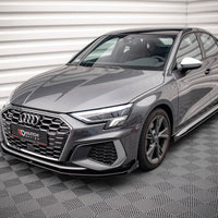 Maxton Design - Street PRO Front Splitter V.1 + Flaps Audi S3 / A3 S-Line 8Y