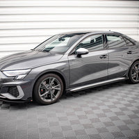 Maxton Design - Street PRO Side Skirts Diffusers + Flaps Audi S3 / A3 S-Line 8Y