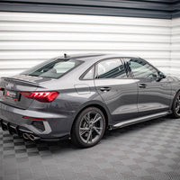Maxton Design - Street PRO Side Skirts Diffusers + Flaps Audi S3 / A3 S-Line 8Y