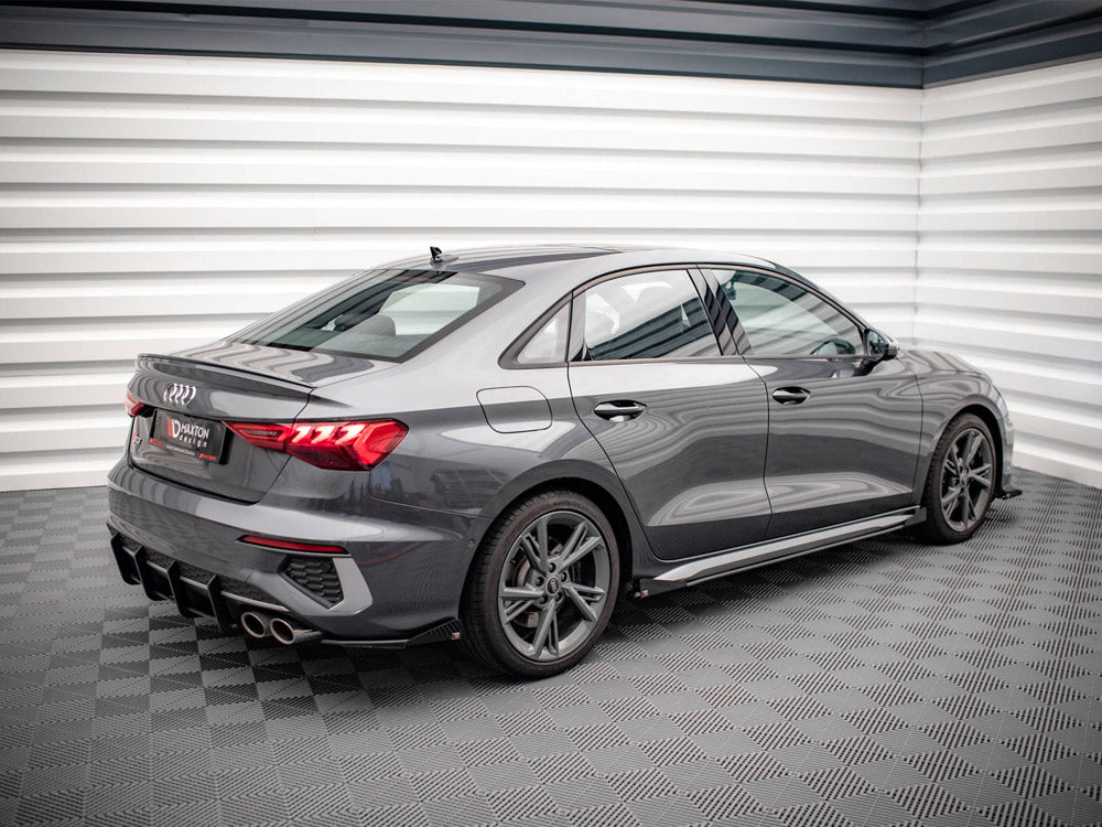 Maxton Design - Street PRO Side Skirts Diffusers + Flaps Audi S3 / A3 S-Line 8Y