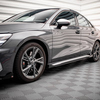 Maxton Design - Street PRO Side Skirts Diffusers + Flaps Audi S3 / A3 S-Line 8Y