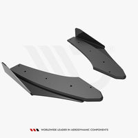 Maxton Design - Street PRO Rear Side Splitters + Flaps Audi S3 Sedan 8Y